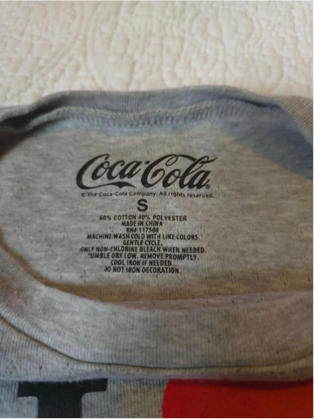 Women's Coca-Cola Gray Cherry Coke Logo Pajamas Set Small Comfort Lounge Wear